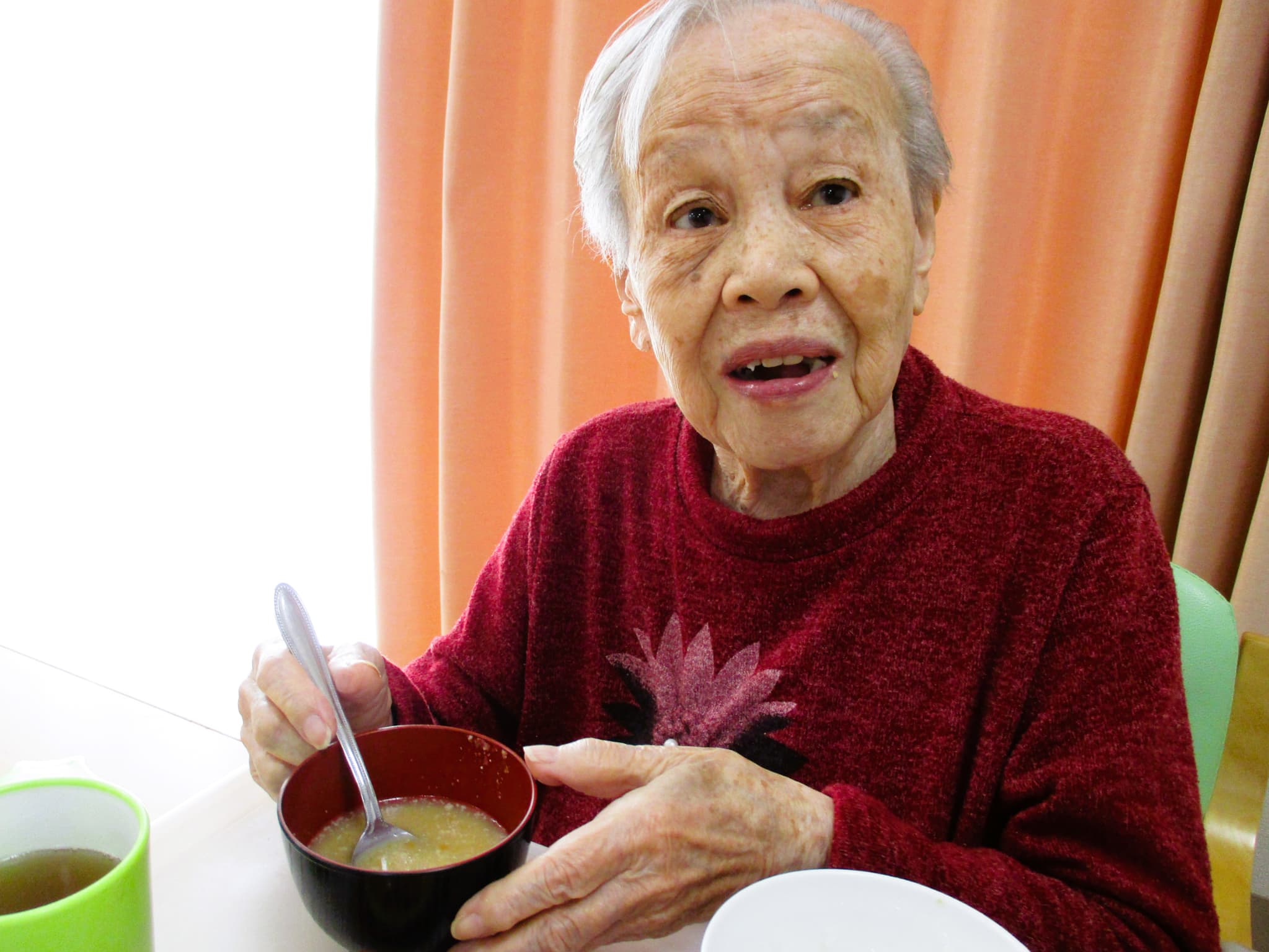 「アースケア高崎　芝桜の里」お昼に豚汁
