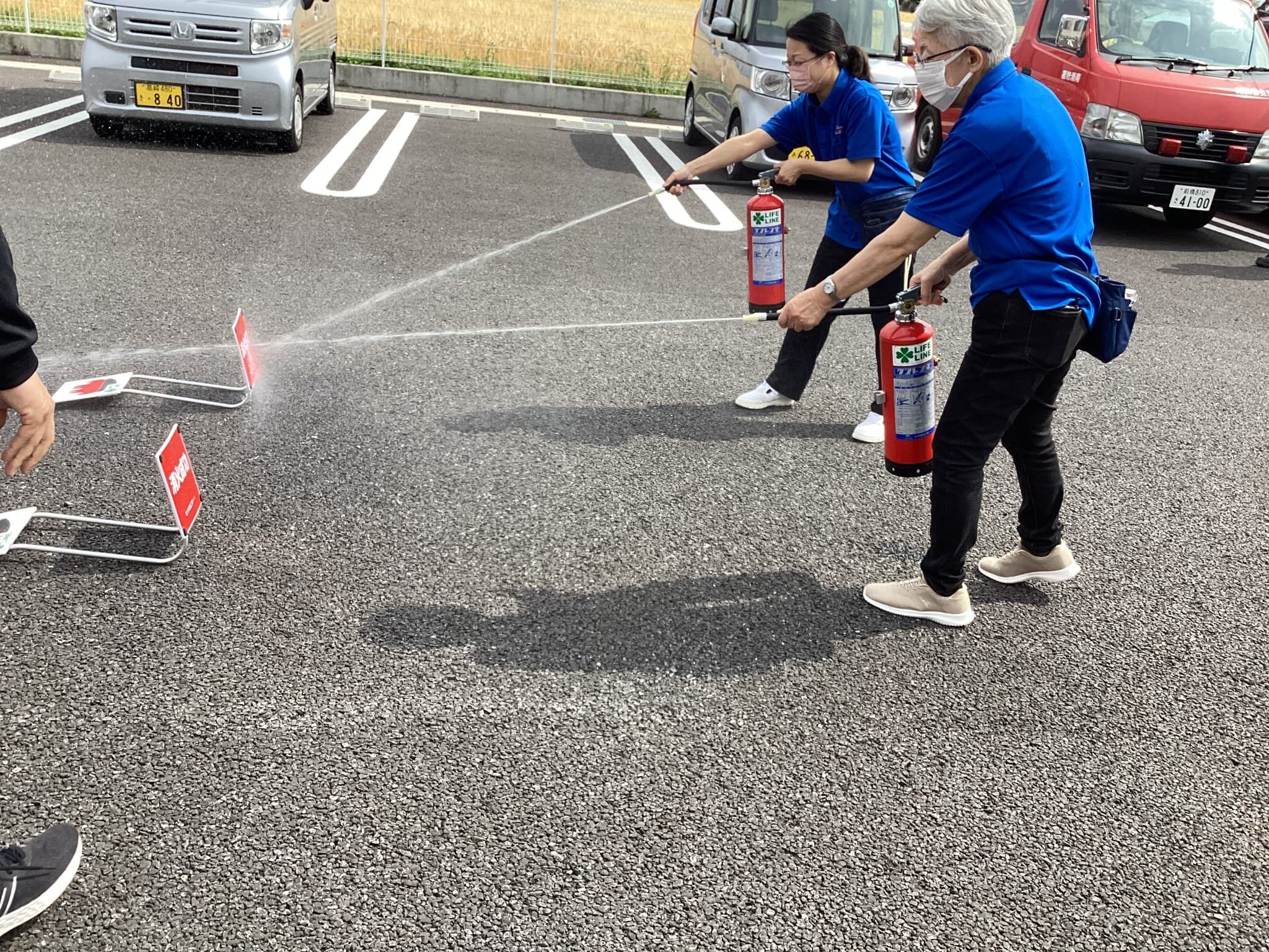 「アースケア前橋　朝倉の里」避難訓練