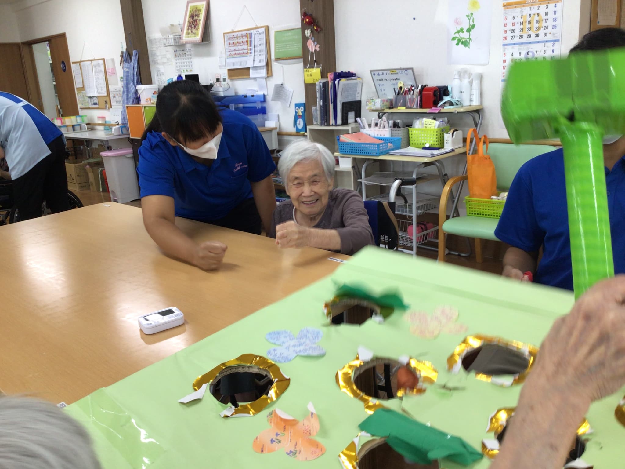 「アースケア前橋　元総社の里」モグラ叩き