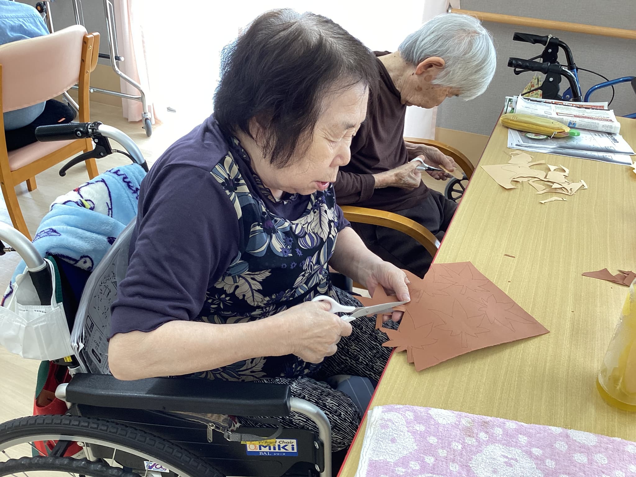 「アースケア前橋　朝倉の里」イチョウの木の制作作業🍂