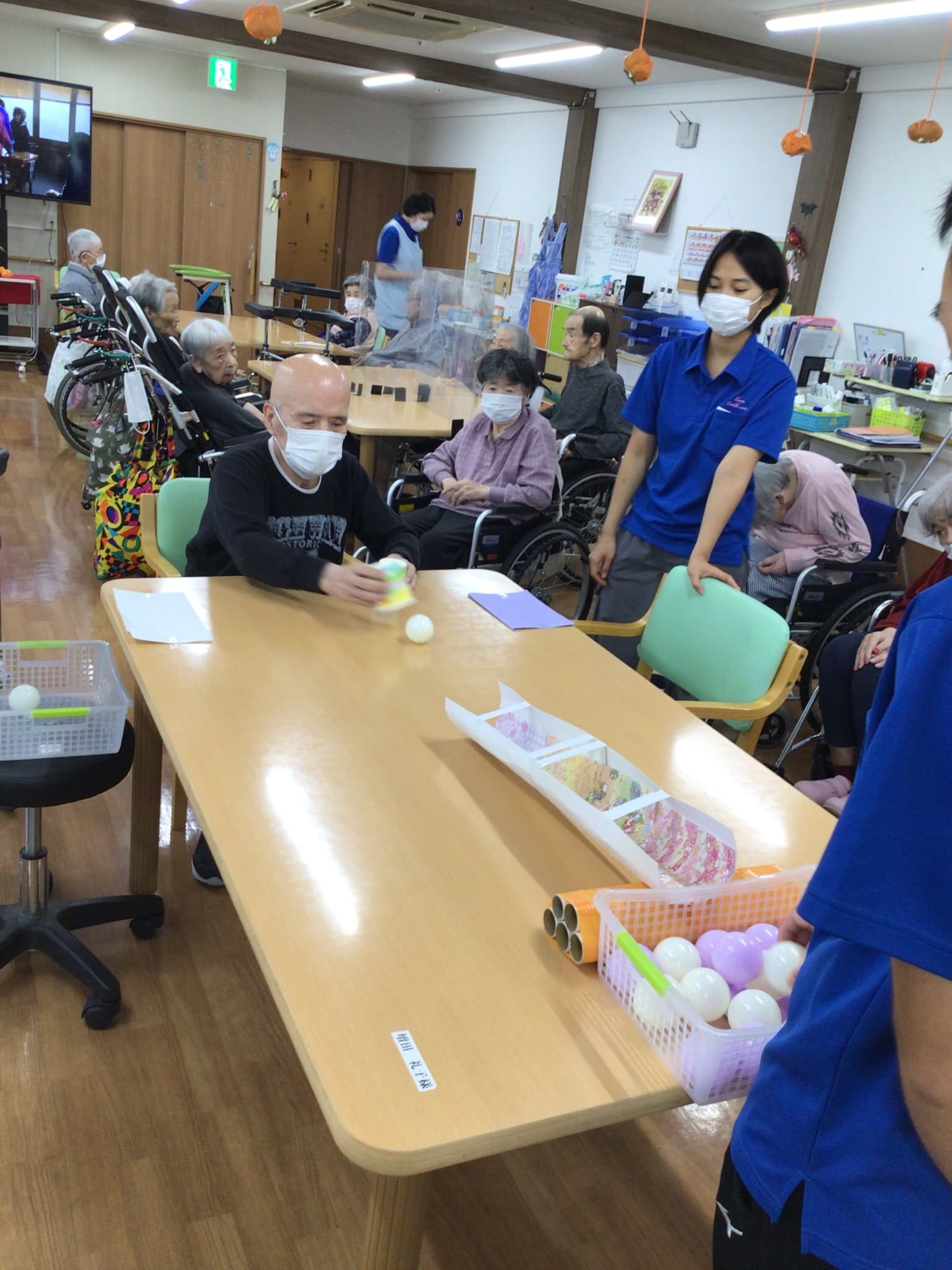 「アースケア前橋　元総社の里」ボール流しゲーム🏀