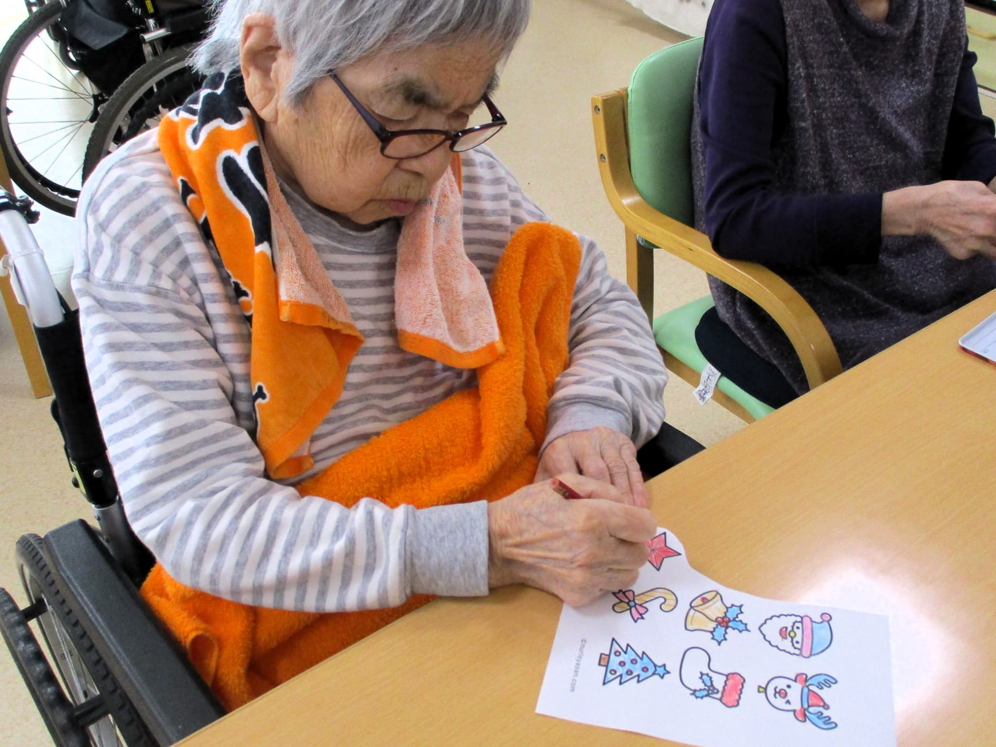 「アースケア高崎　芝桜の里」クリスマスリース作成②