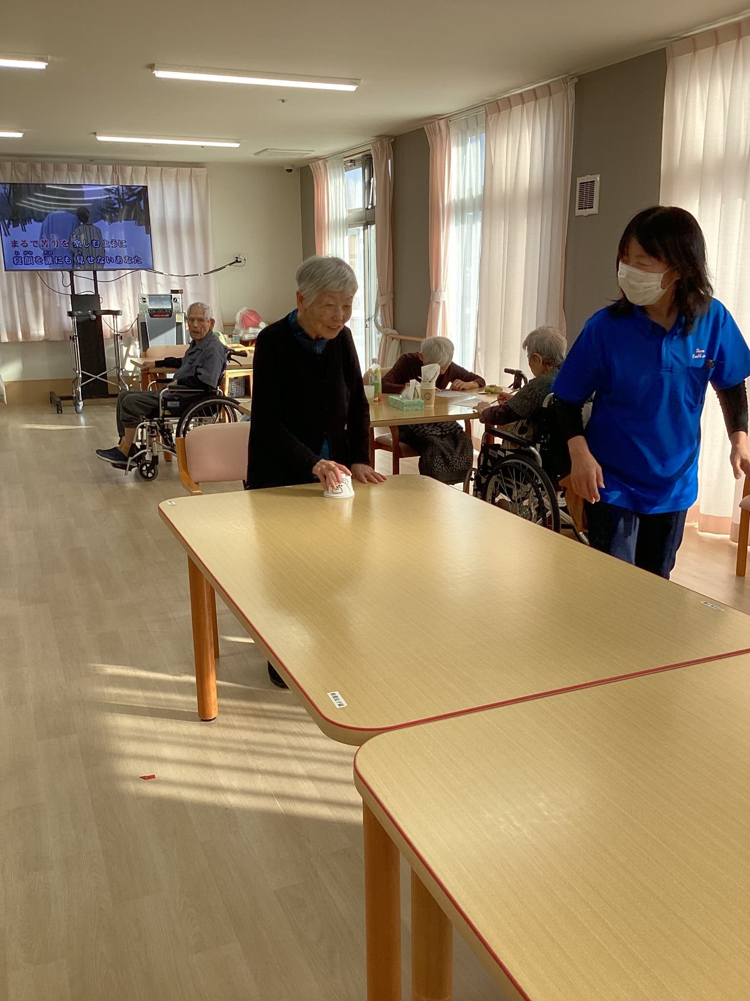 「アースケア前橋　朝倉の里」カップ飛ばしレク