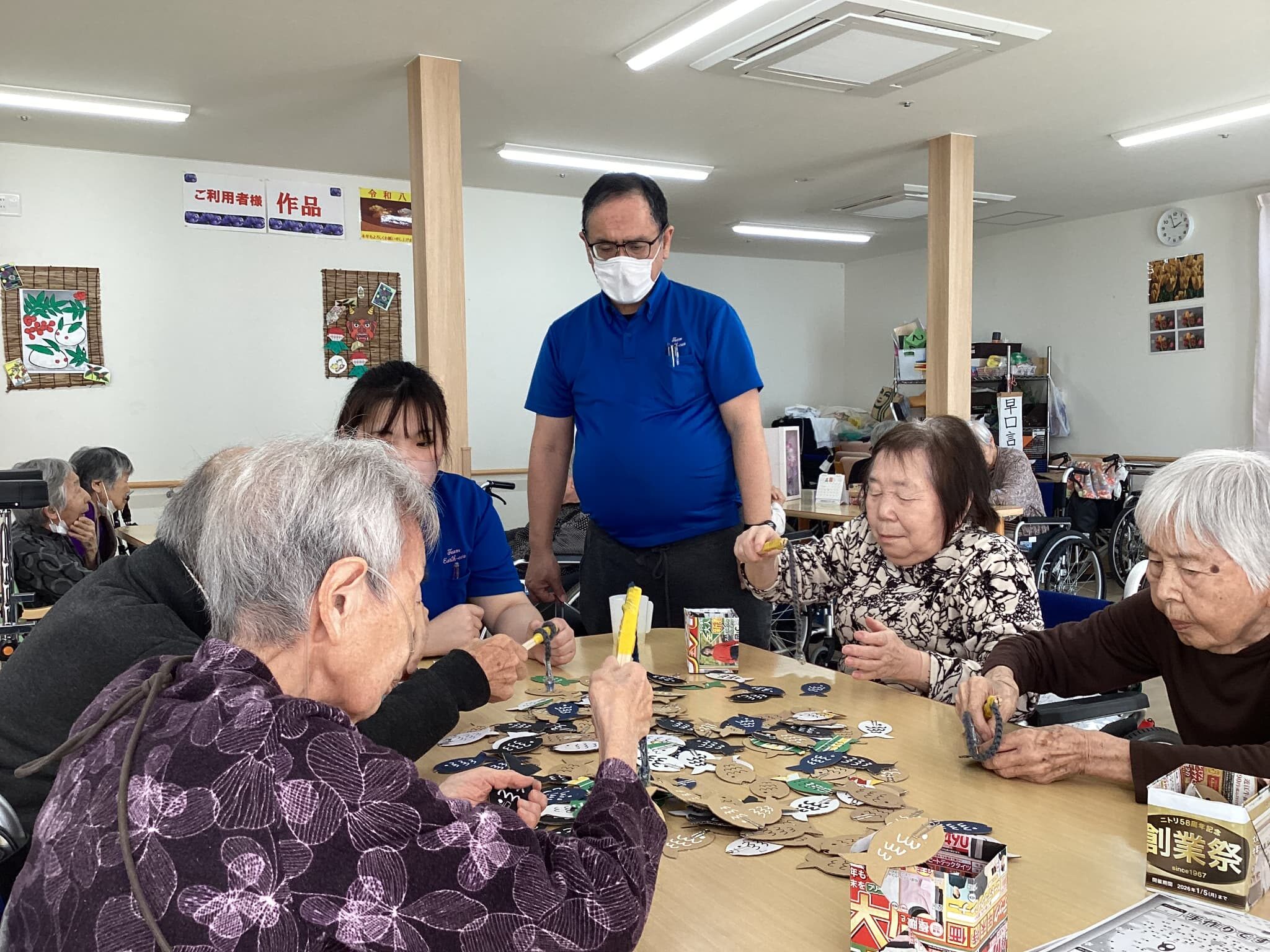 「アースケア前橋　朝倉の里」魚釣りゲーム<゜)))彡