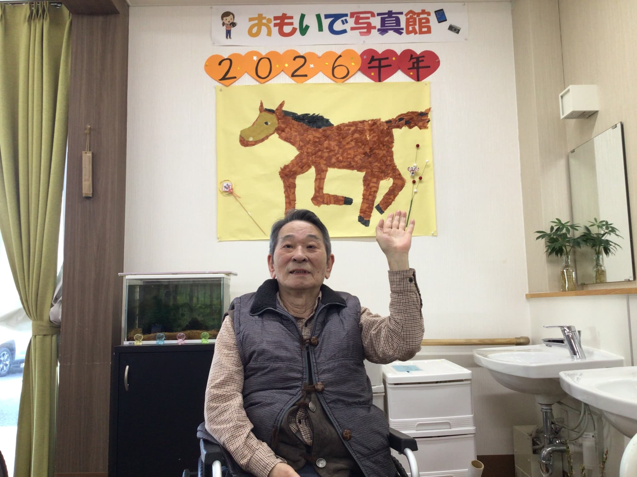 「アースケア前橋　元総社の里」今年の干支🐴が完成した🐴