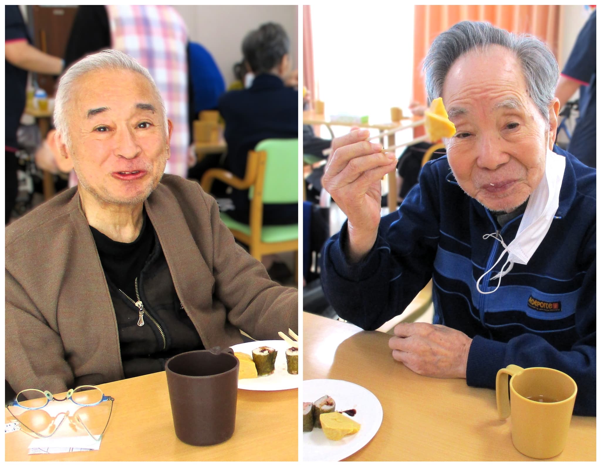 「アースケア高崎　芝桜の里」節分　おやつレク
