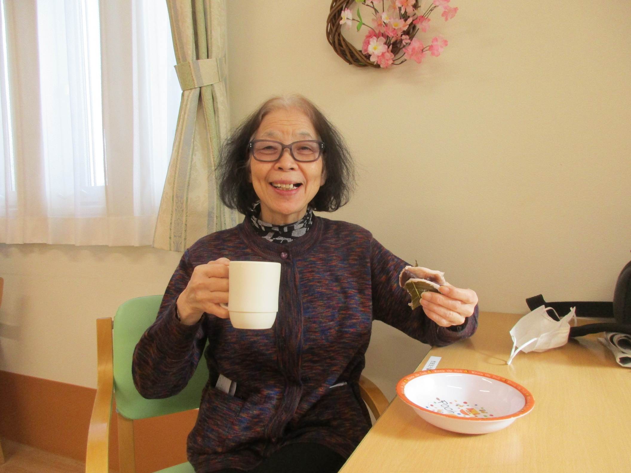 「アースケア沼田　利根の里」桜餅🌸