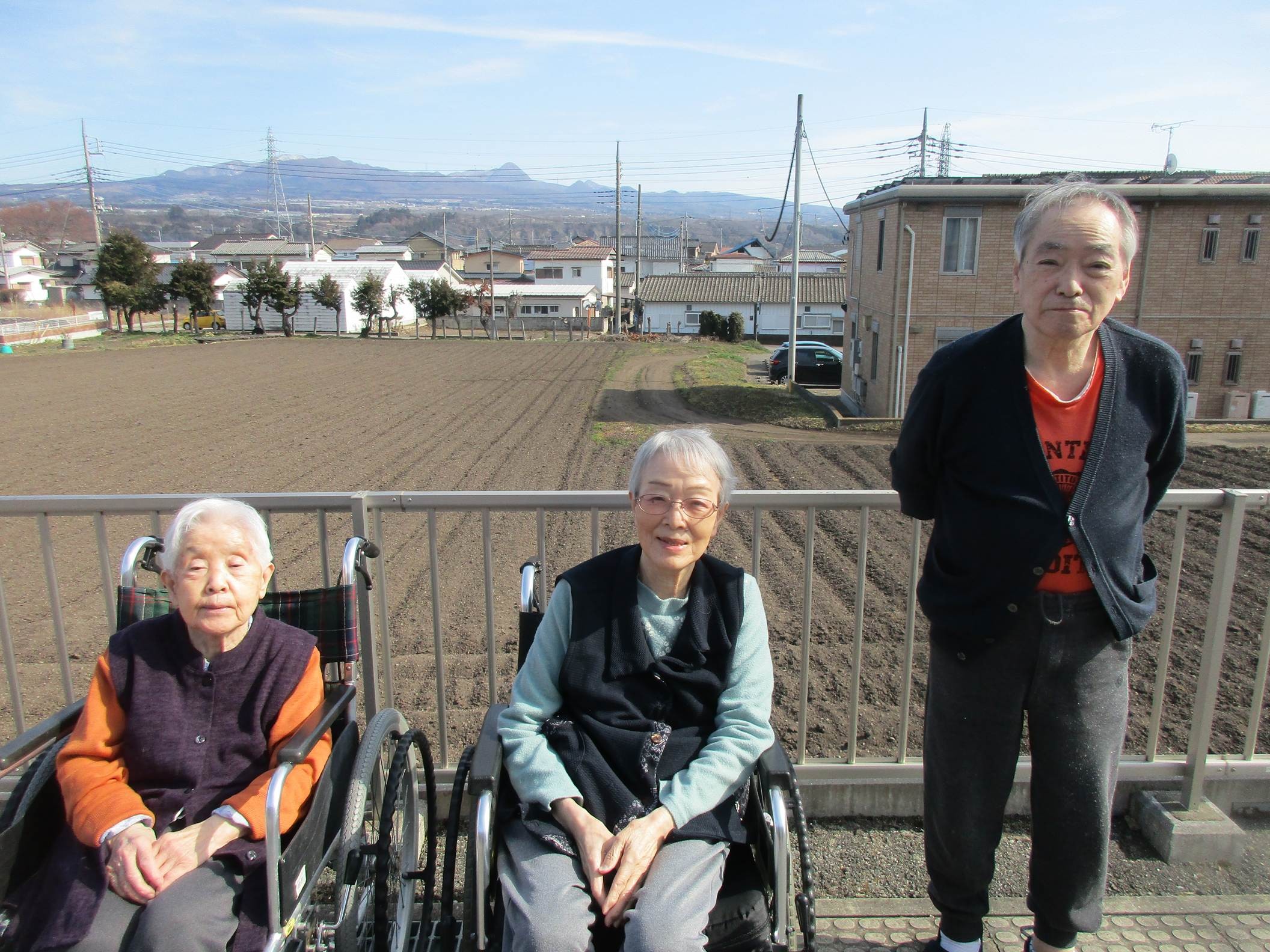 「アースケア沼田　利根の里」外気浴☀