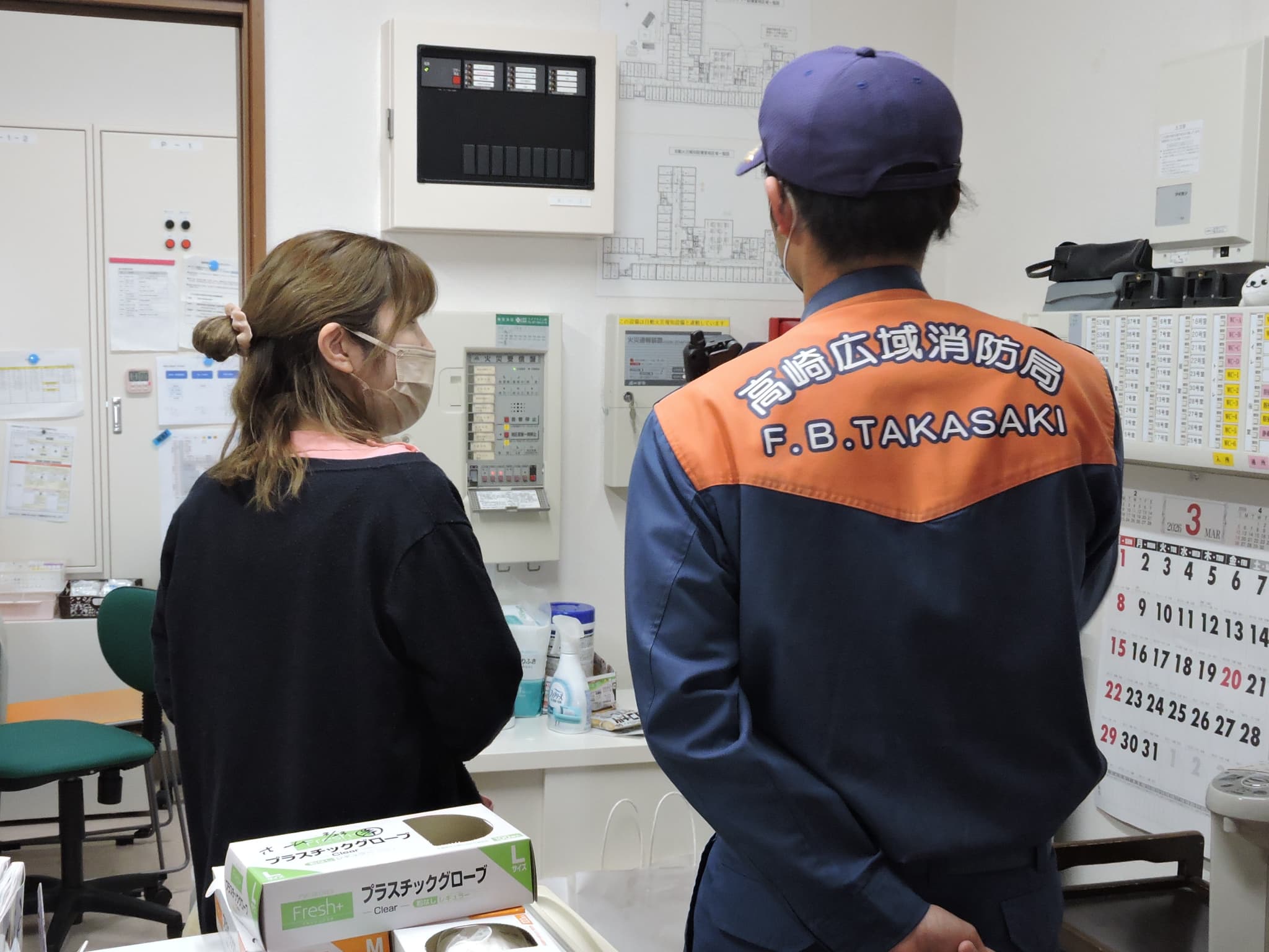 「アースケア高崎　芝桜の里」火災を想定した避難訓練