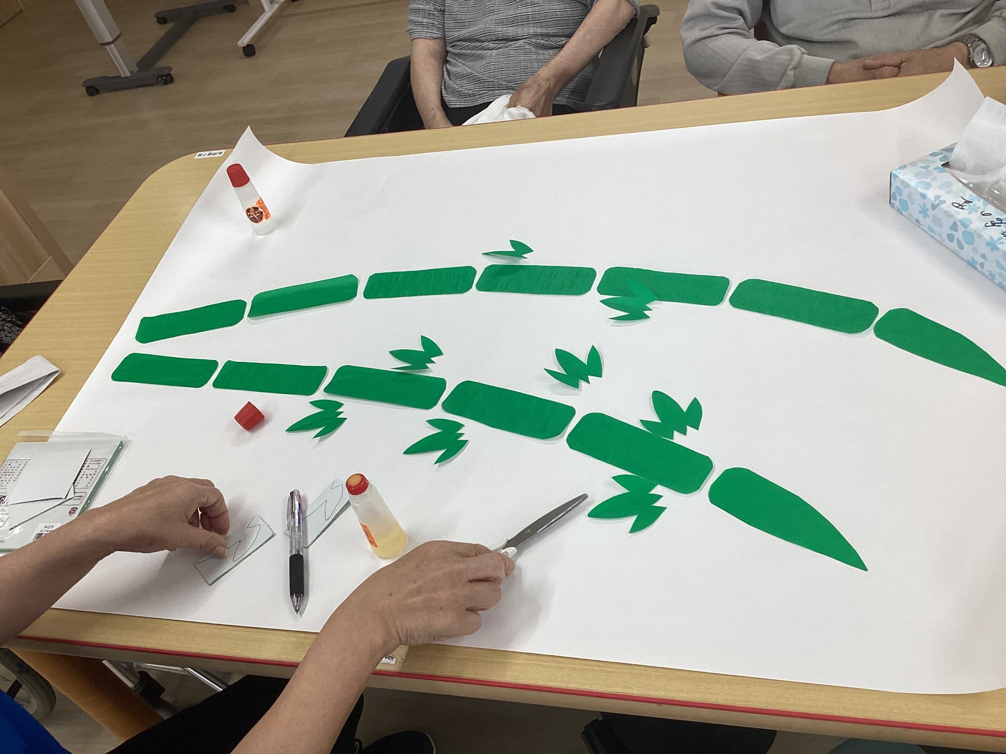 「アースケア前橋　朝倉の里」七夕制作🎋