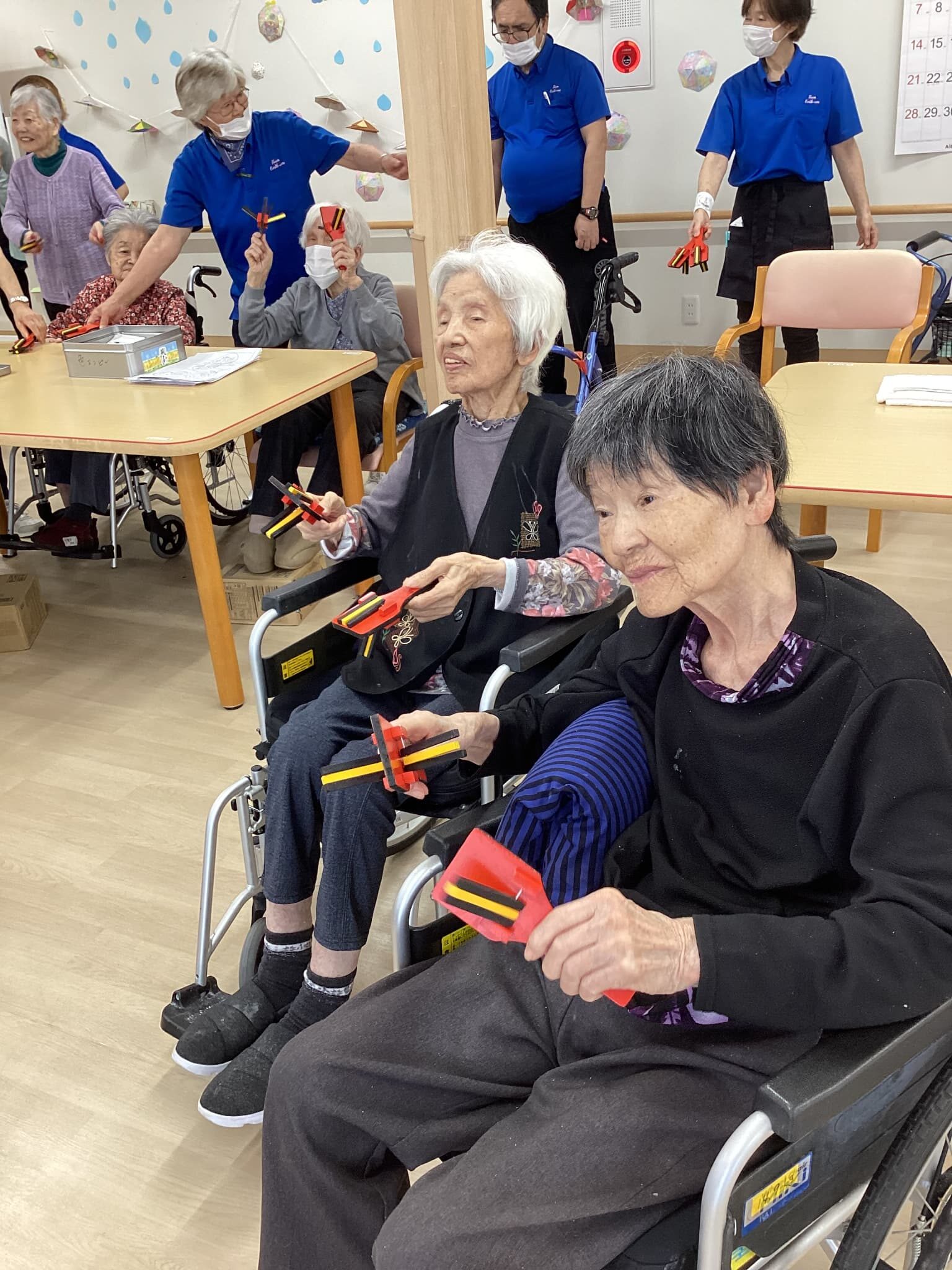 「アースケア前橋　朝倉の里」だんべい踊りレク(^^♪♪♪