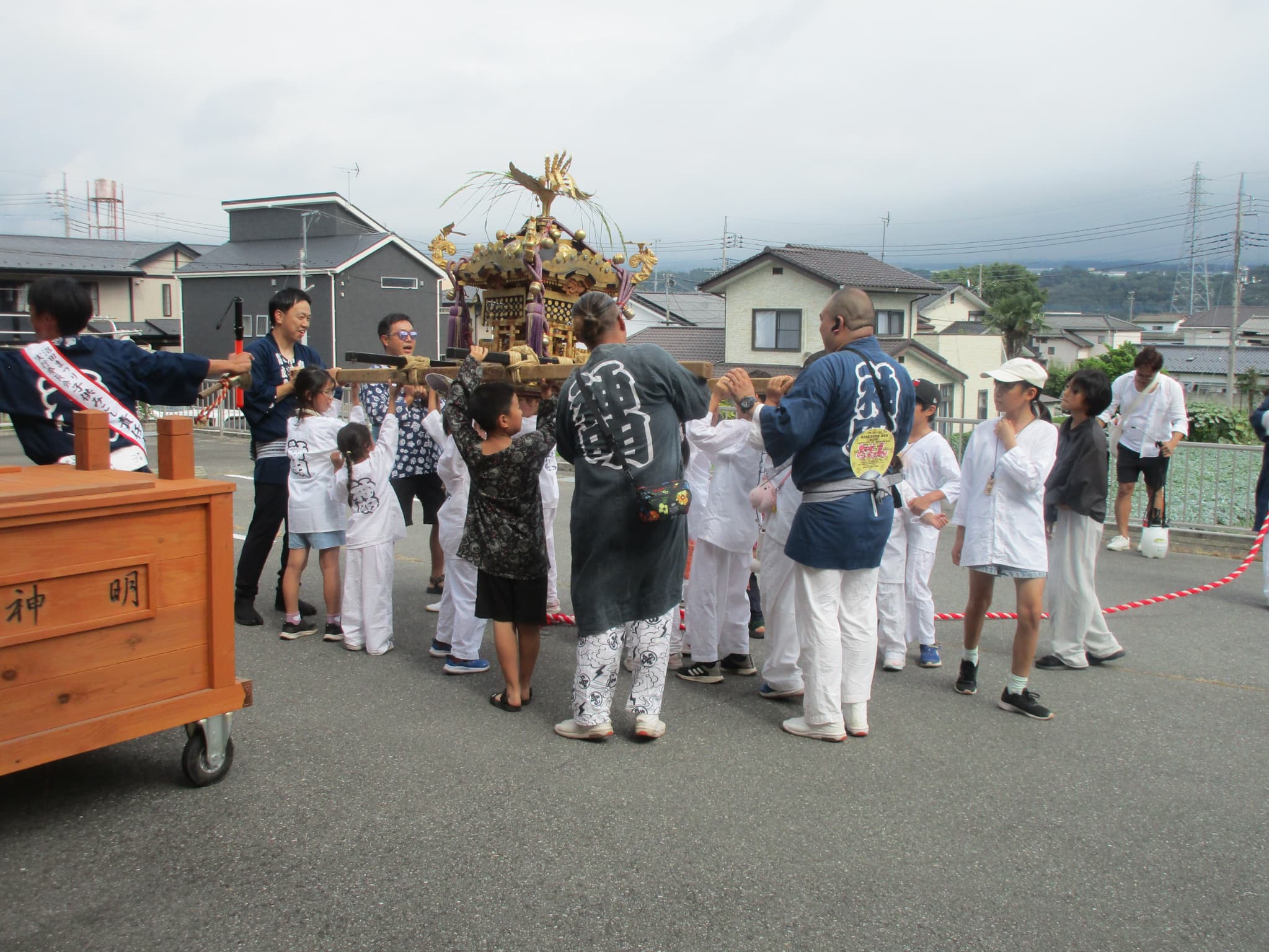 「アースケア沼田　利根の里」子ども神輿